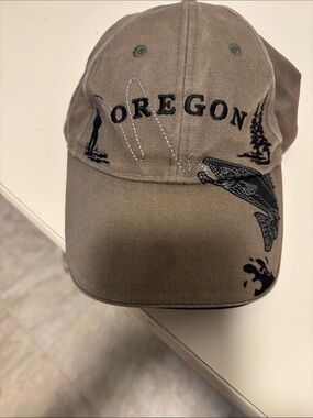 Oregon Embroidered Fishing Cap - Taupe
